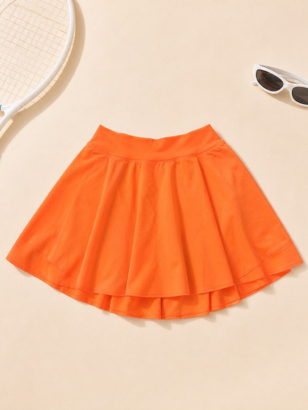 CRZ YOGA Women’s XS Neon Orange Tennis Skirt Skort High Waist NWT Athletic